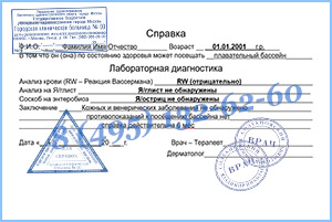 Оформить справку в бассейн в Балашихе легально